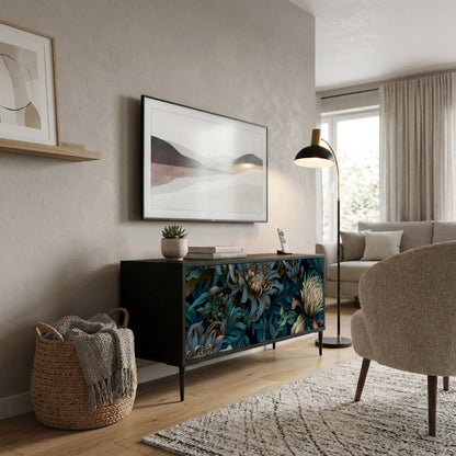 TWILIGHT BLOOM Mueble de TV Compacto de 2 puertas