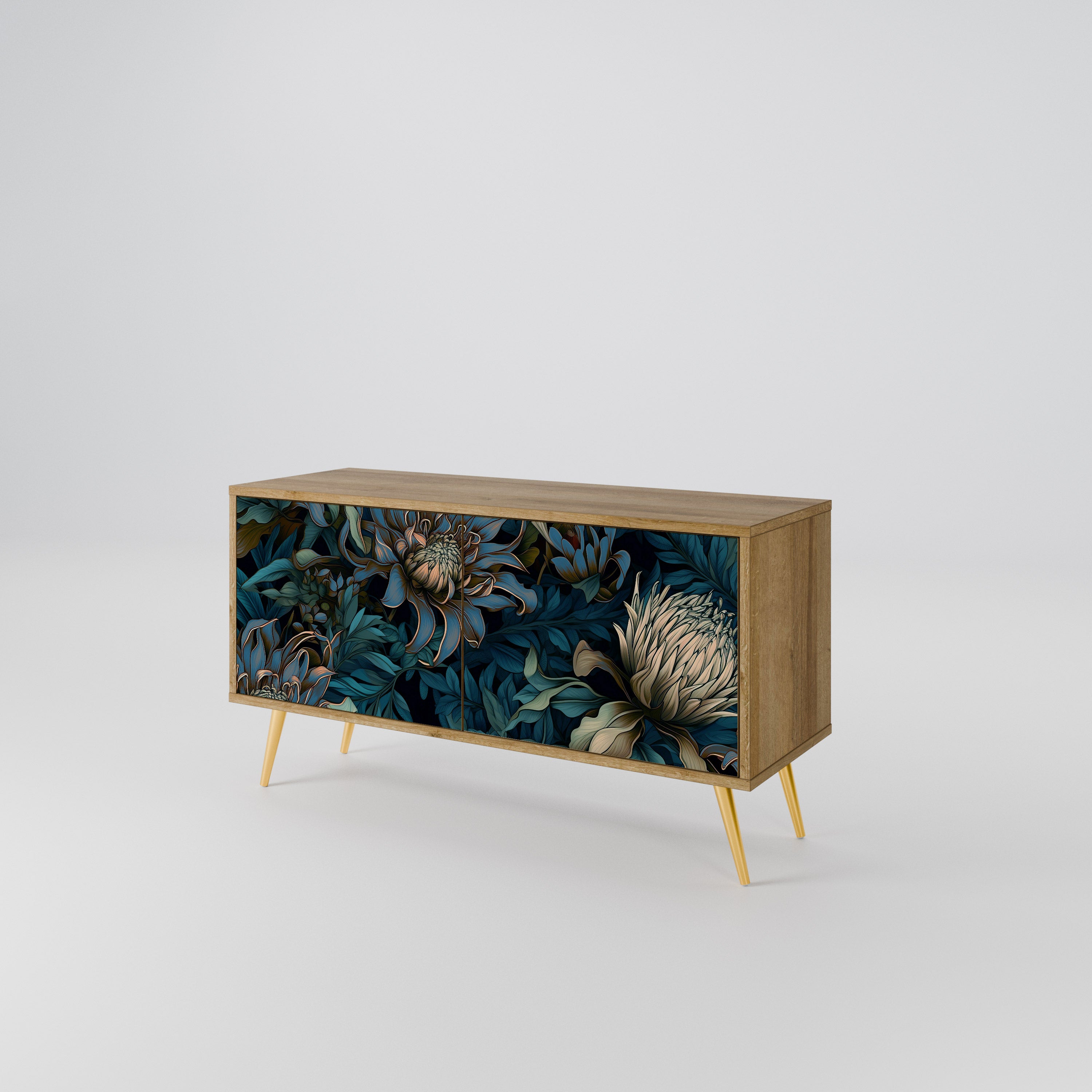 TWILIGHT BLOOM Mueble de TV Compacto de 2 puertas