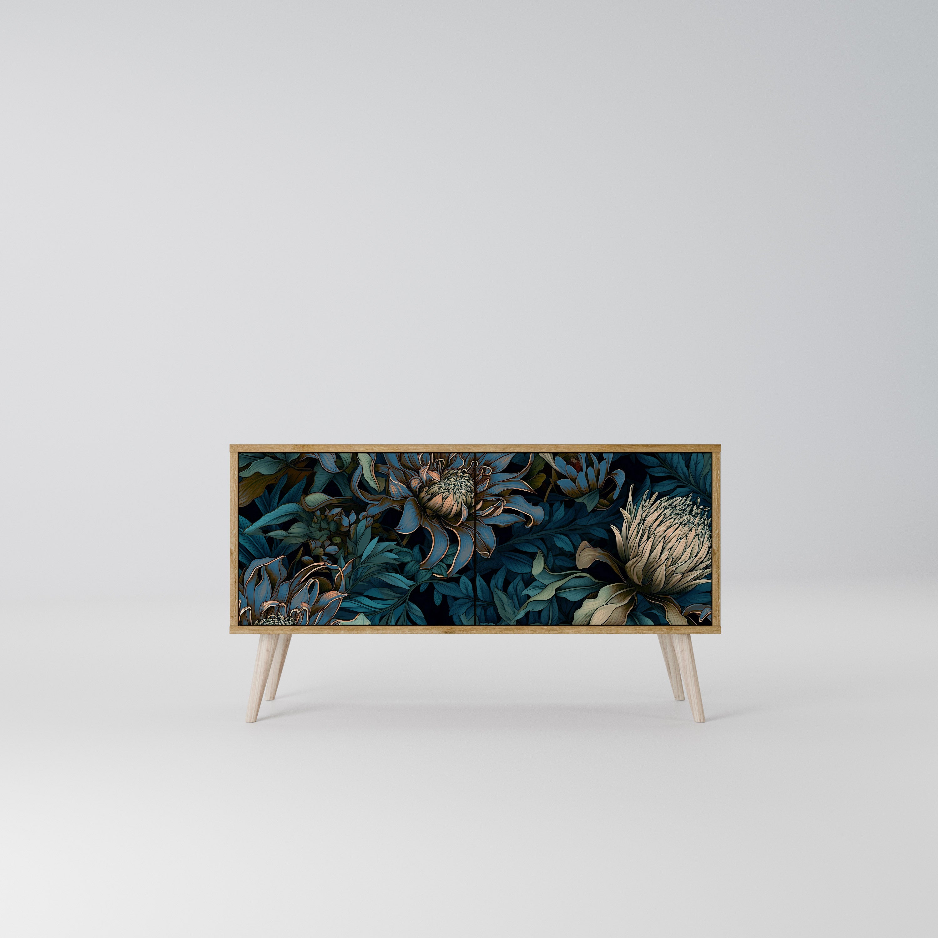 TWILIGHT BLOOM Mueble de TV Compacto de 2 puertas