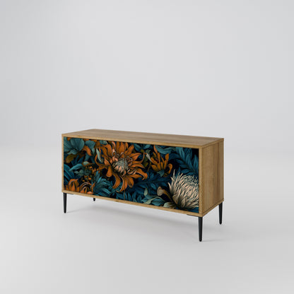 MORNING BLOOM Mueble de TV Compacto de 2 puertas