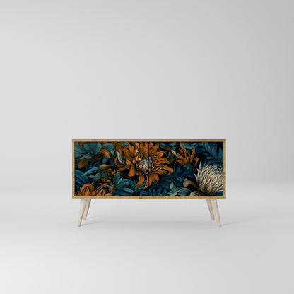 MORNING BLOOM Mueble de TV Compacto de 2 puertas