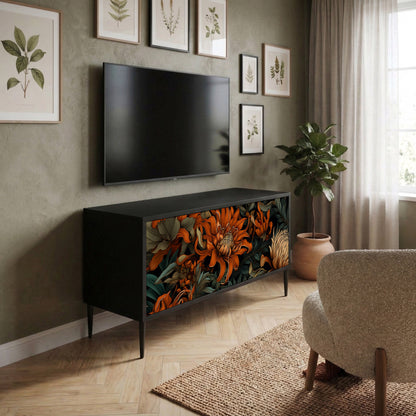 DAWN BLOOM Mueble de TV Compacto de 2 puertas