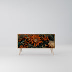 DAWN BLOOM Mueble de TV Compacto de 2 puertas