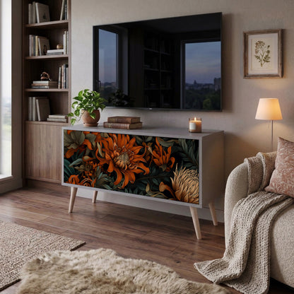 DAWN BLOOM Mueble de TV Compacto de 2 puertas