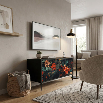 IMAGINARY BLOSSOM Mueble de TV Compacto de 2 puertas