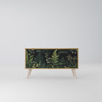 FERN FLOWERS Mueble de TV Compacto de 2 puertas