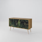 FERN FLOWERS Mueble de TV Compacto de 2 puertas