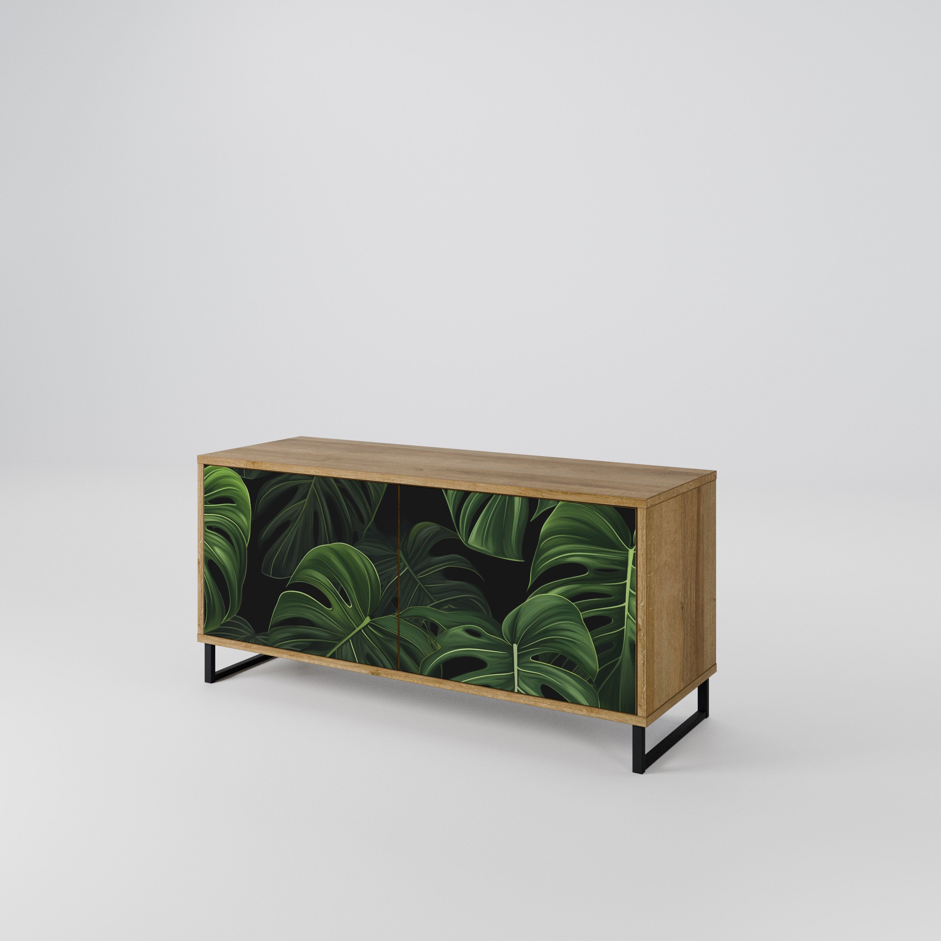 INFINITE MONSTERA Mueble de TV Compacto de 2 puertas