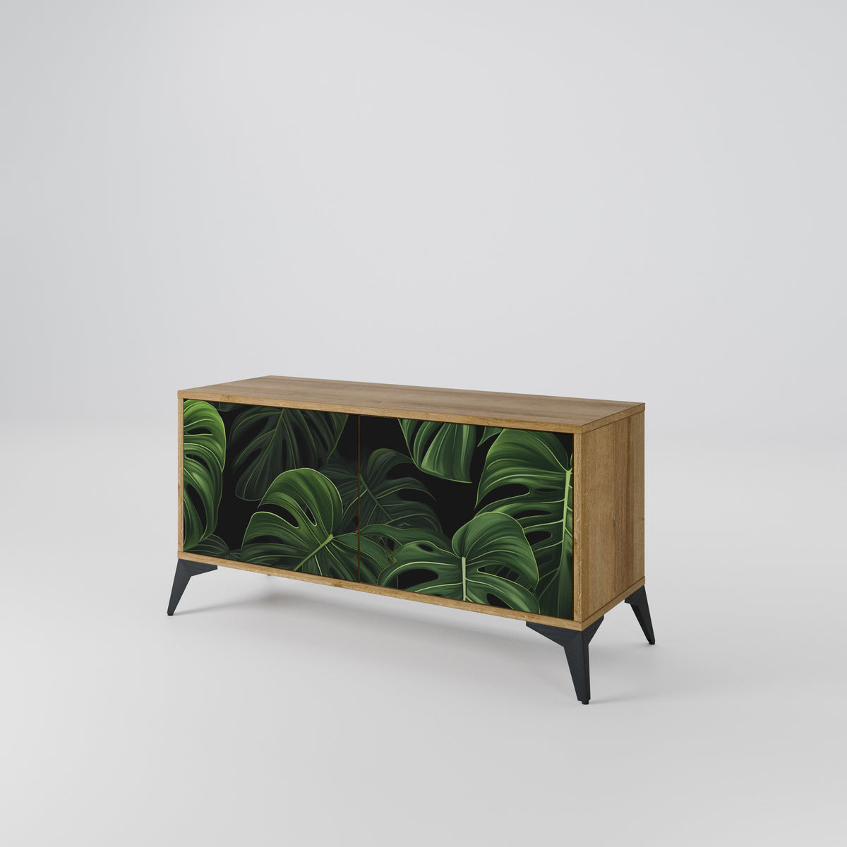 INFINITE MONSTERA Mueble de TV Compacto de 2 puertas