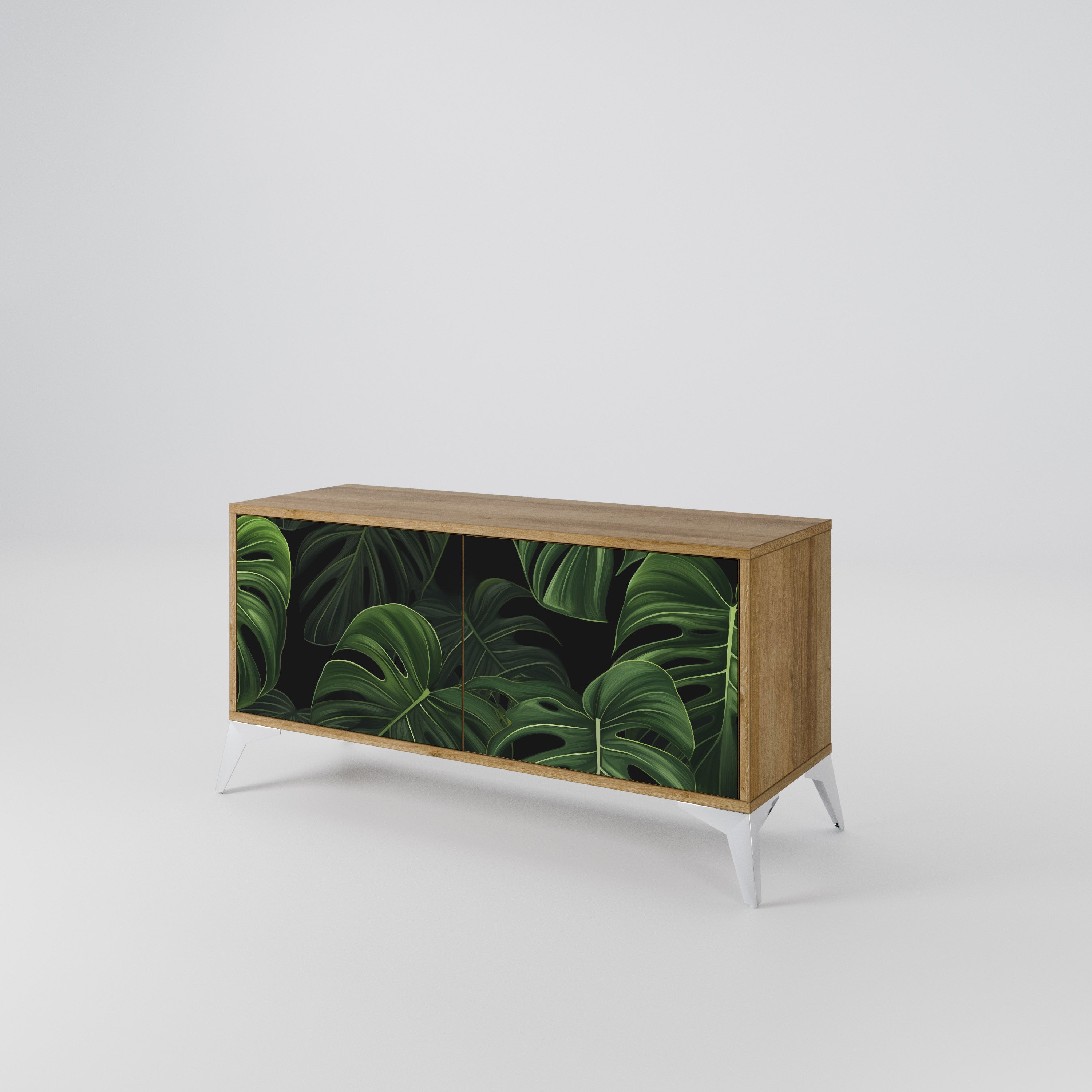 INFINITE MONSTERA Mueble de TV Compacto de 2 puertas