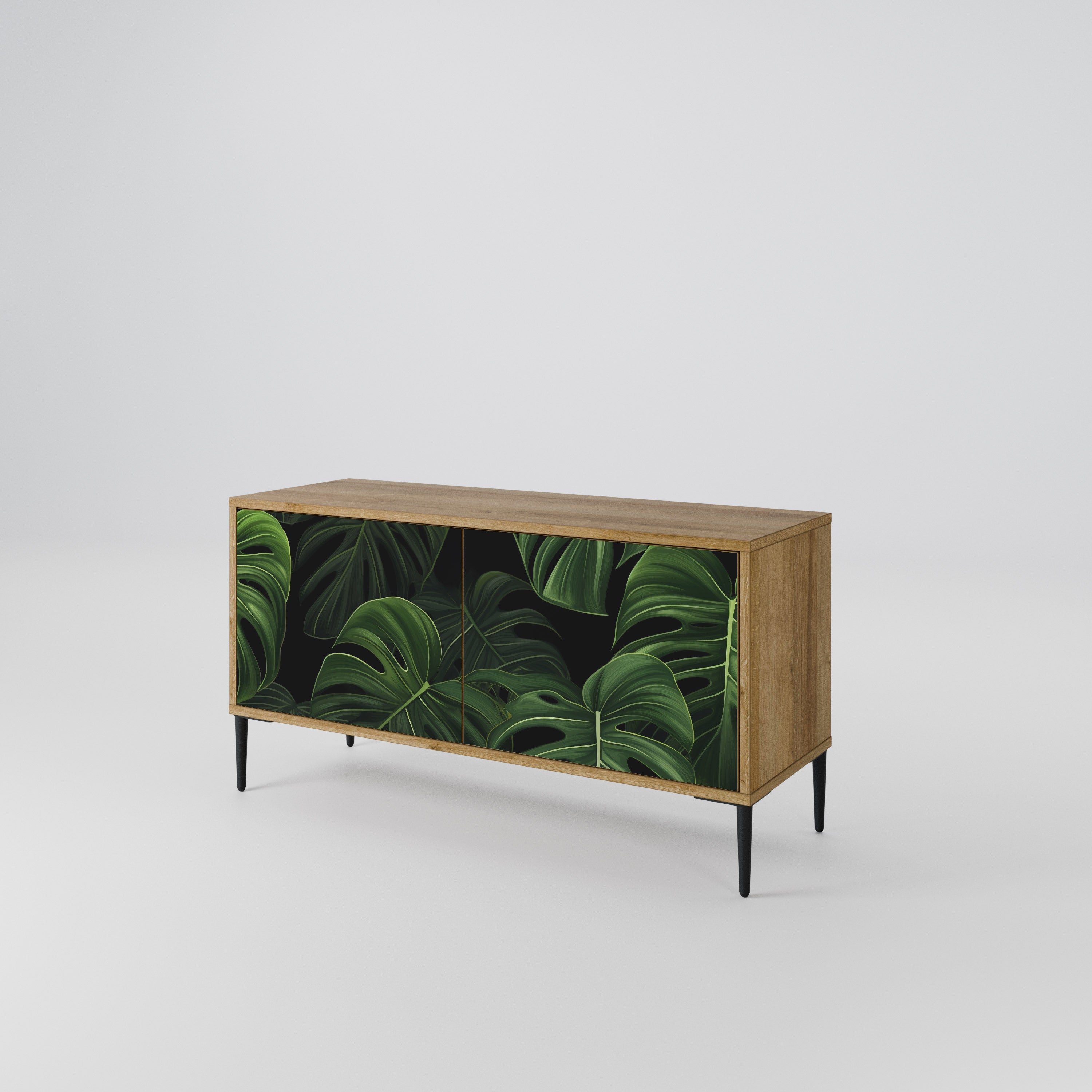 INFINITE MONSTERA Mueble de TV Compacto de 2 puertas