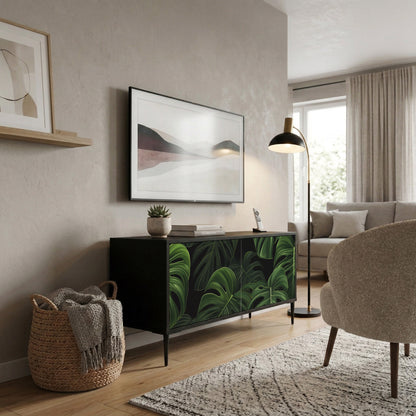 INFINITE MONSTERA Mueble de TV Compacto de 2 puertas
