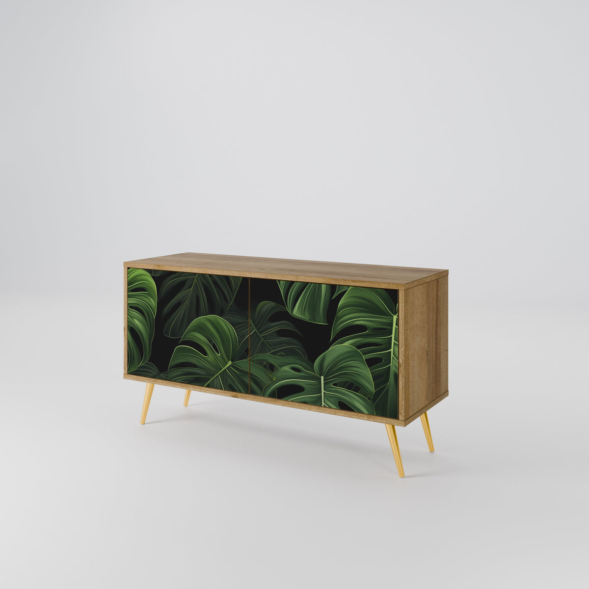 INFINITE MONSTERA Mueble de TV Compacto de 2 puertas
