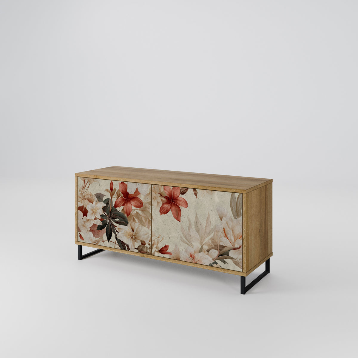 PETAL HARMONY Mueble de TV Compacto de 2 puertas