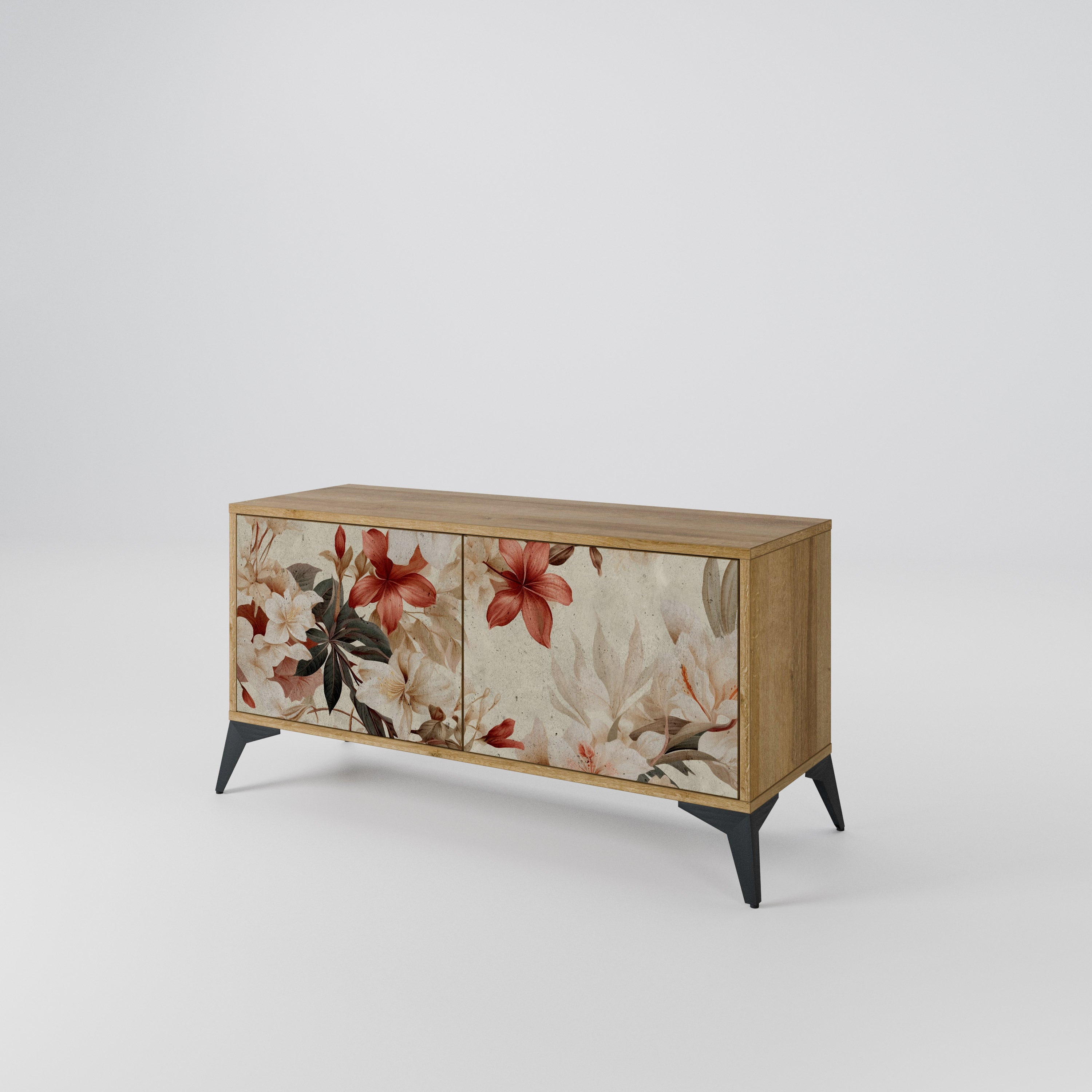 PETAL HARMONY Mueble de TV Compacto de 2 puertas