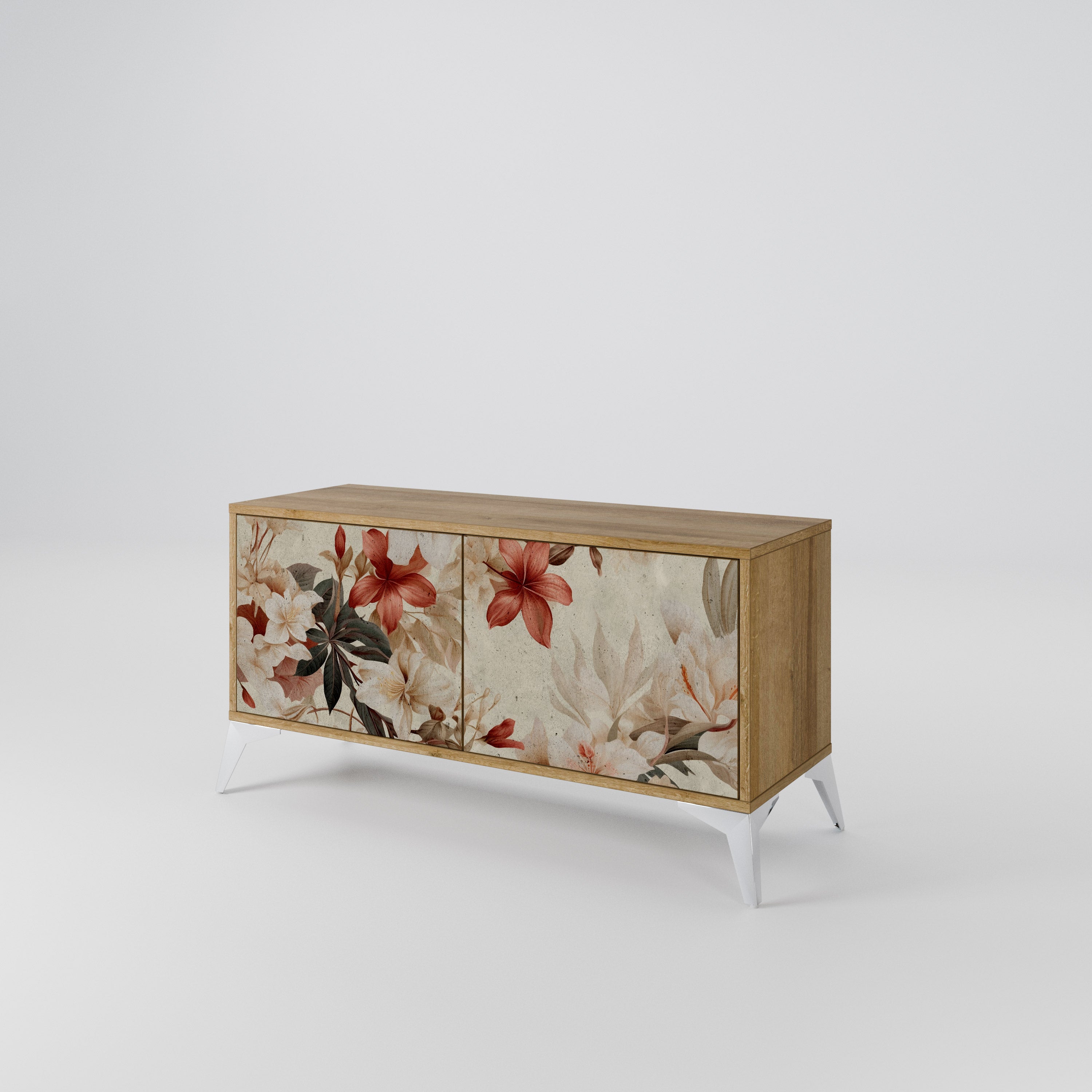 PETAL HARMONY Mueble de TV Compacto de 2 puertas