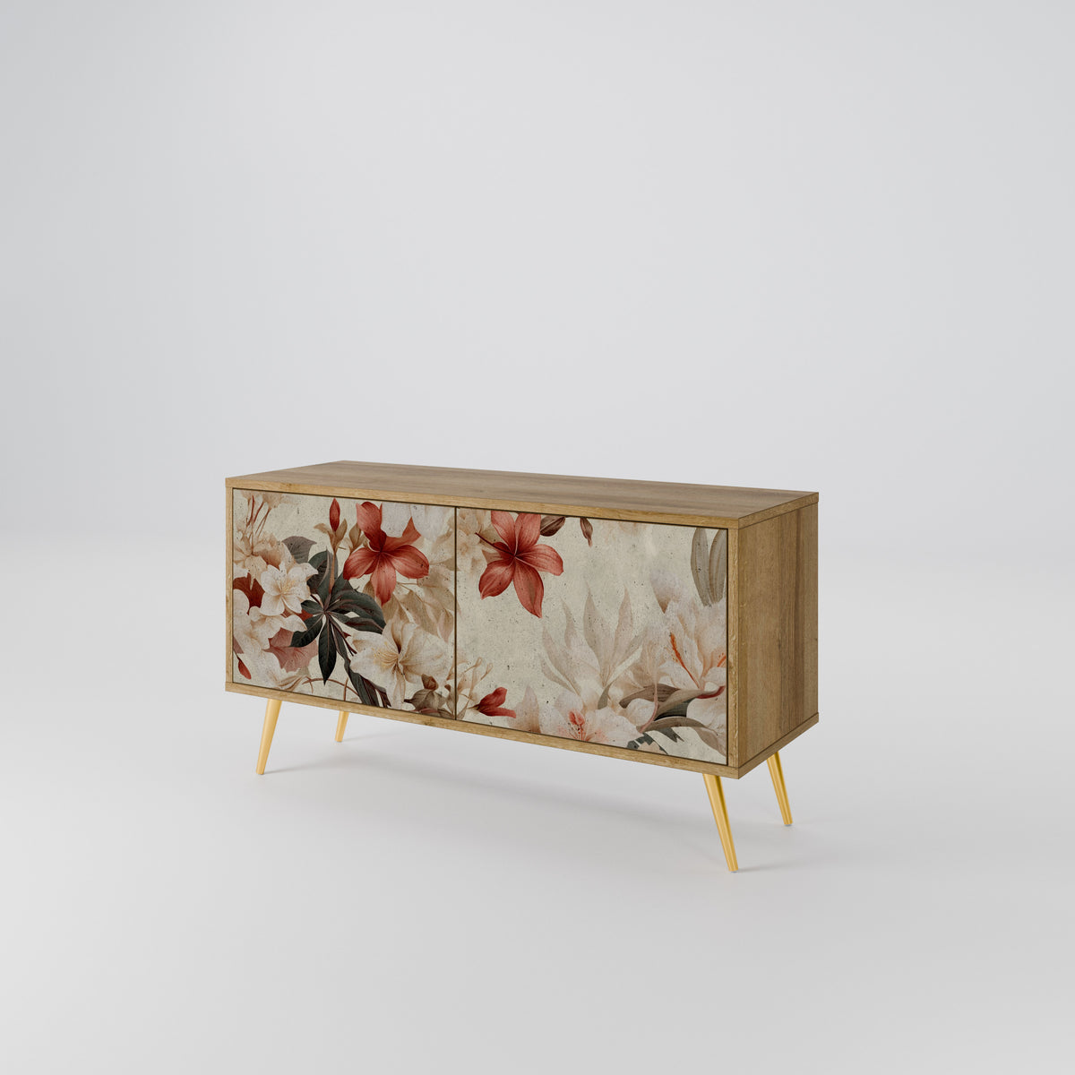 PETAL HARMONY Mueble de TV Compacto de 2 puertas