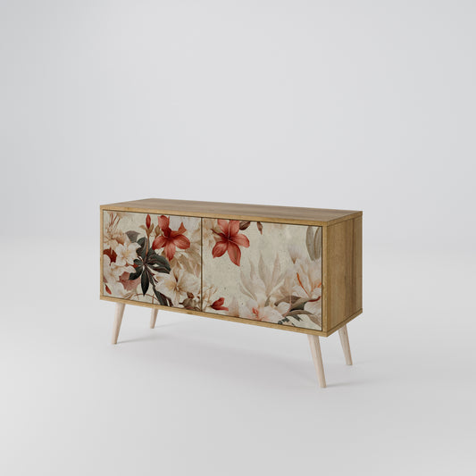 PETAL HARMONY Mueble de TV Compacto de 2 puertas