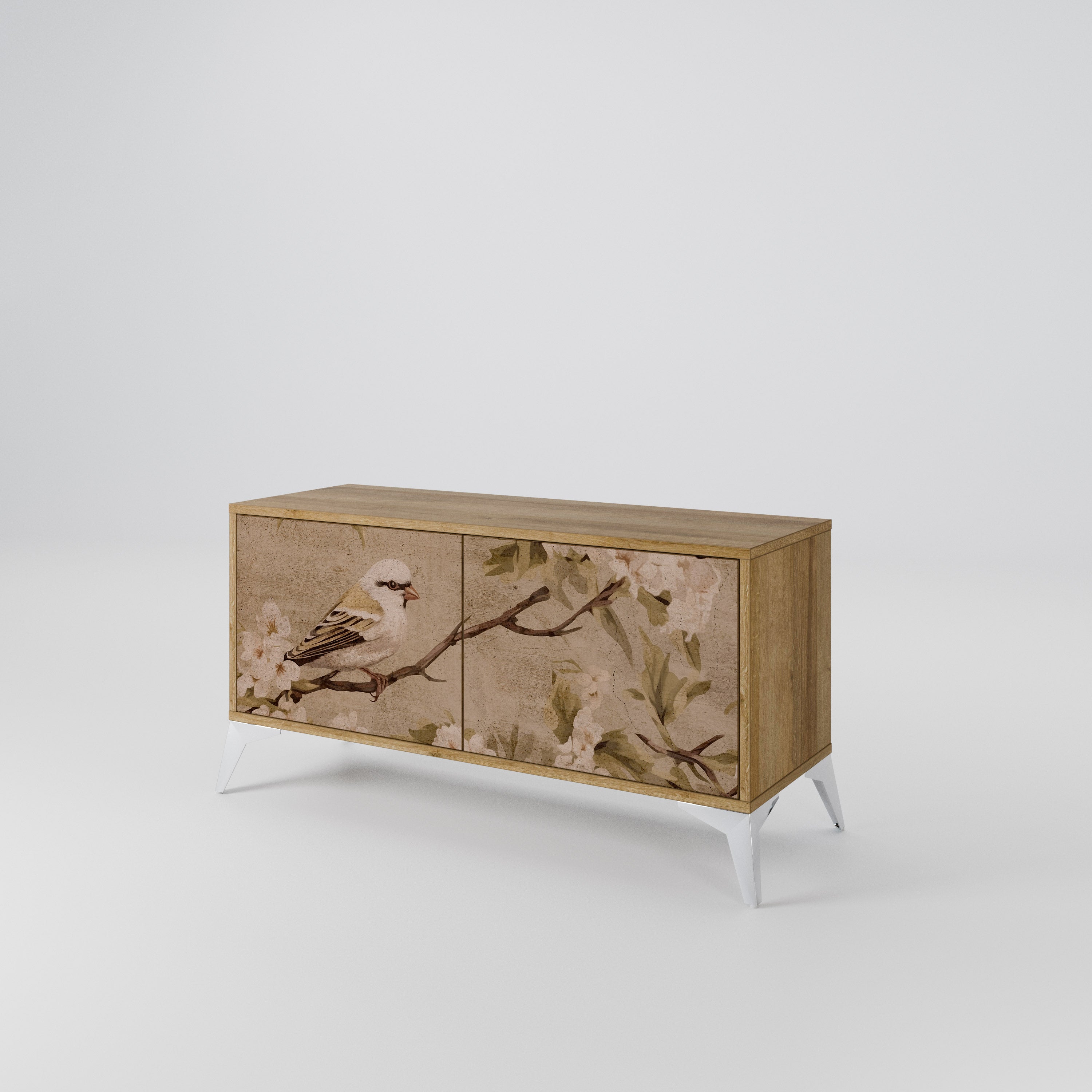 PETAL DISTINGUISH Mueble de TV Compacto de 2 puertas