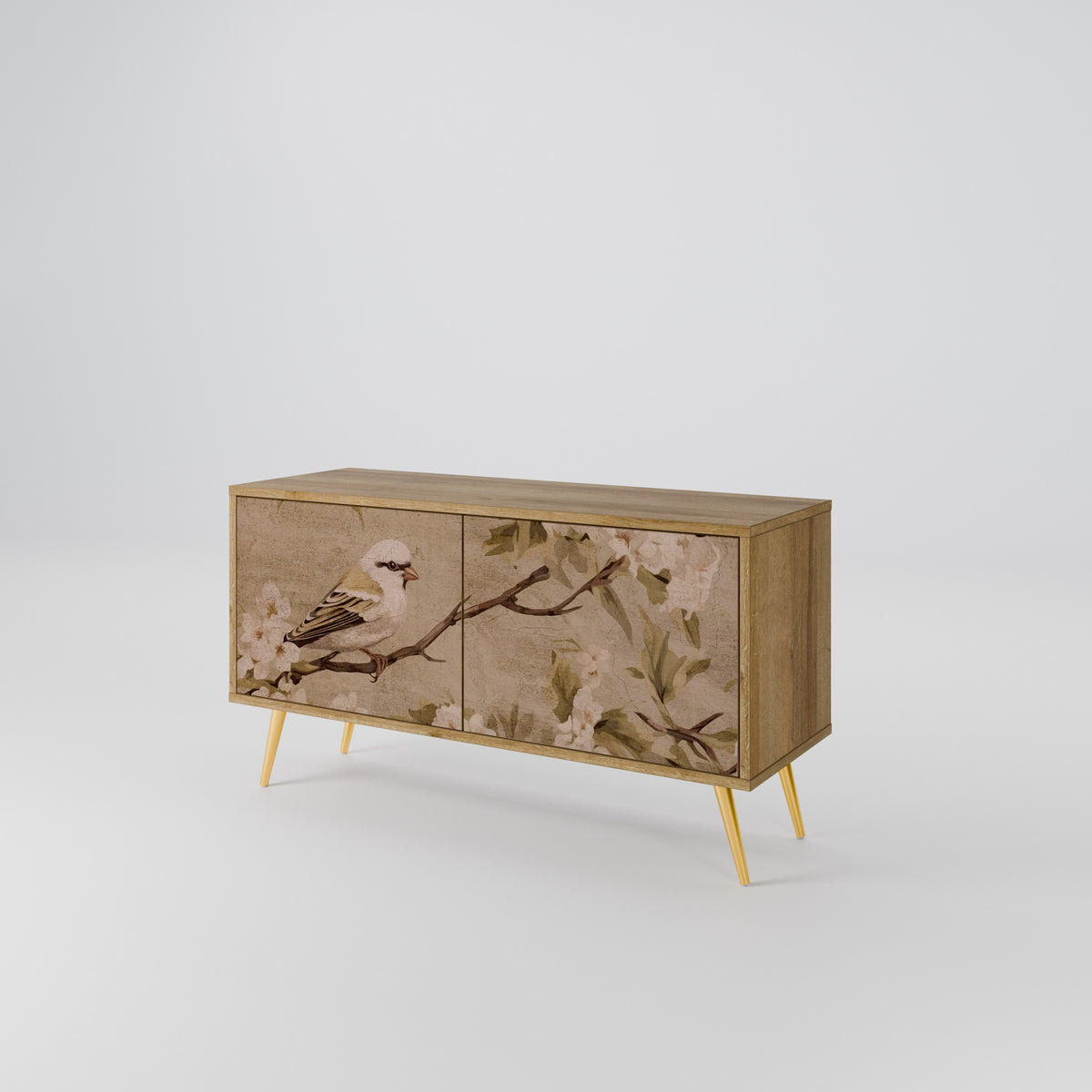 PETAL DISTINGUISH Mueble de TV Compacto de 2 puertas