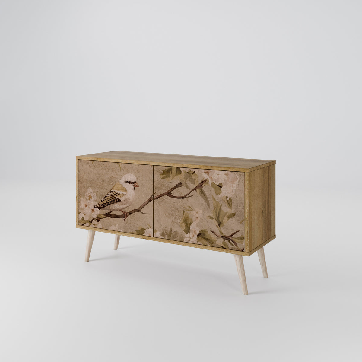 PETAL DISTINGUISH Mueble de TV Compacto de 2 puertas