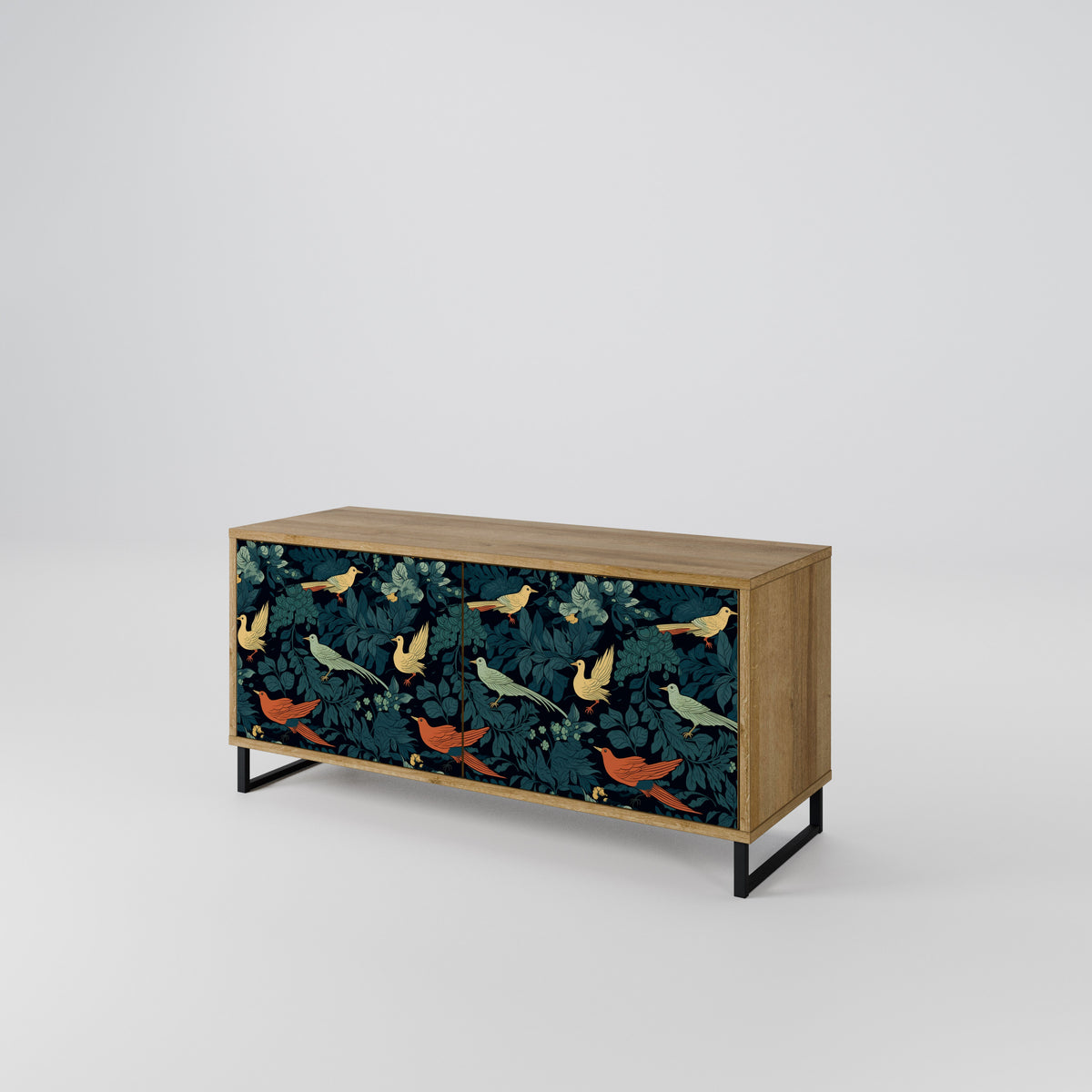 FOWL ORNAMENT Mueble de TV Compacto de 2 puertas
