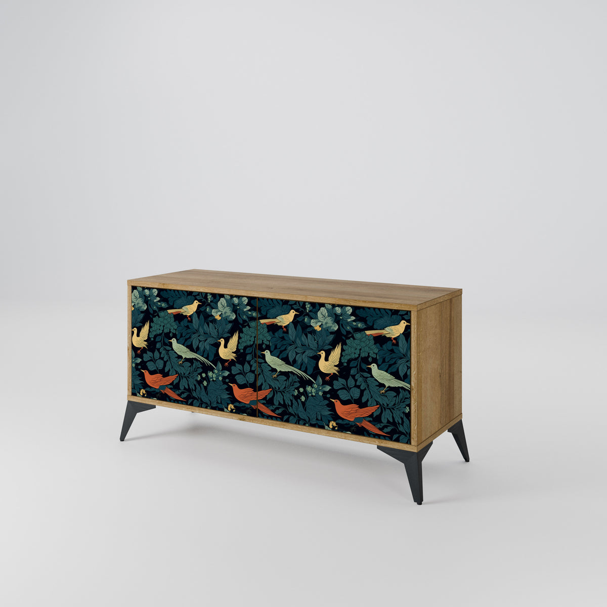 FOWL ORNAMENT Mueble de TV Compacto de 2 puertas