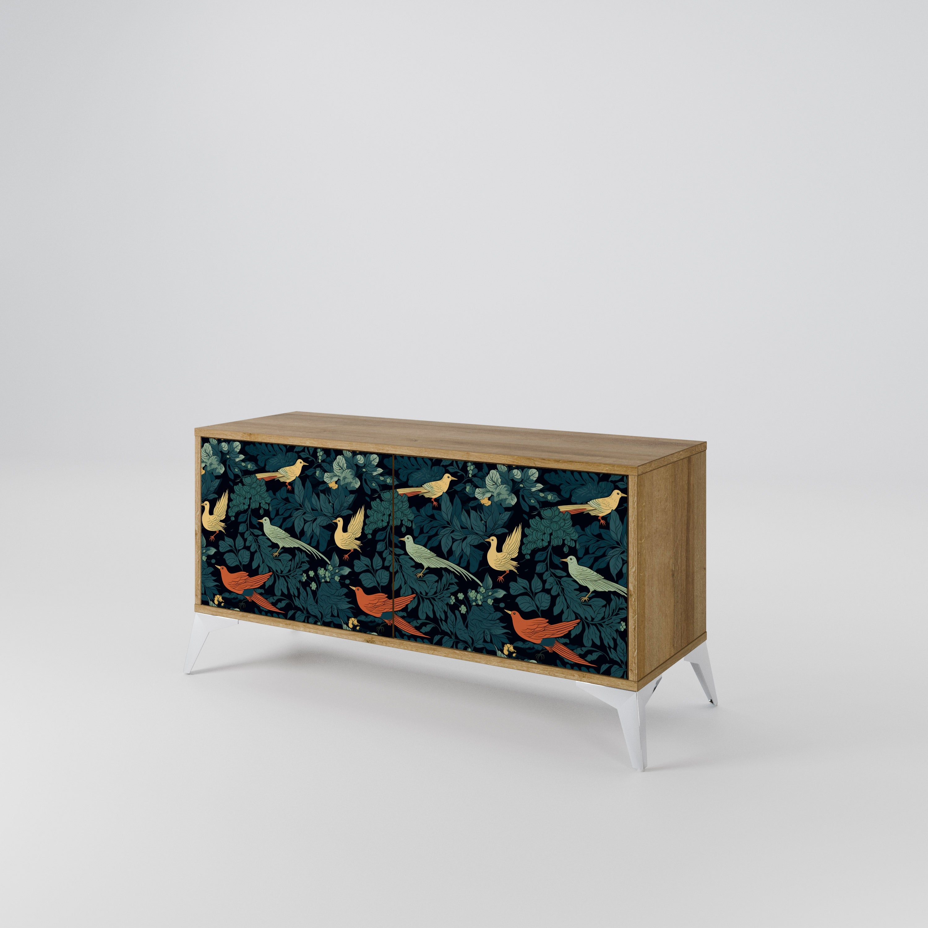FOWL ORNAMENT Mueble de TV Compacto de 2 puertas