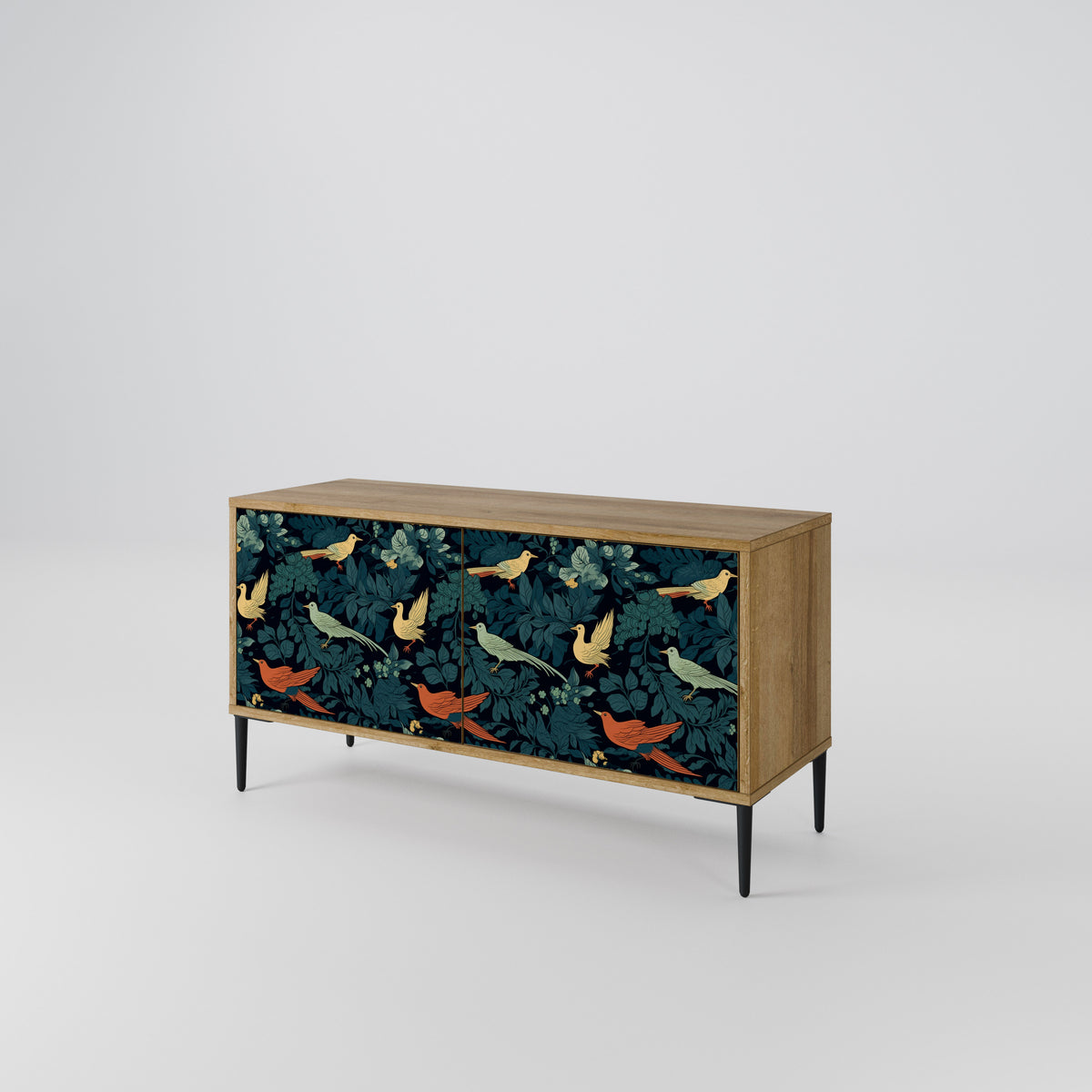 FOWL ORNAMENT Mueble de TV Compacto de 2 puertas