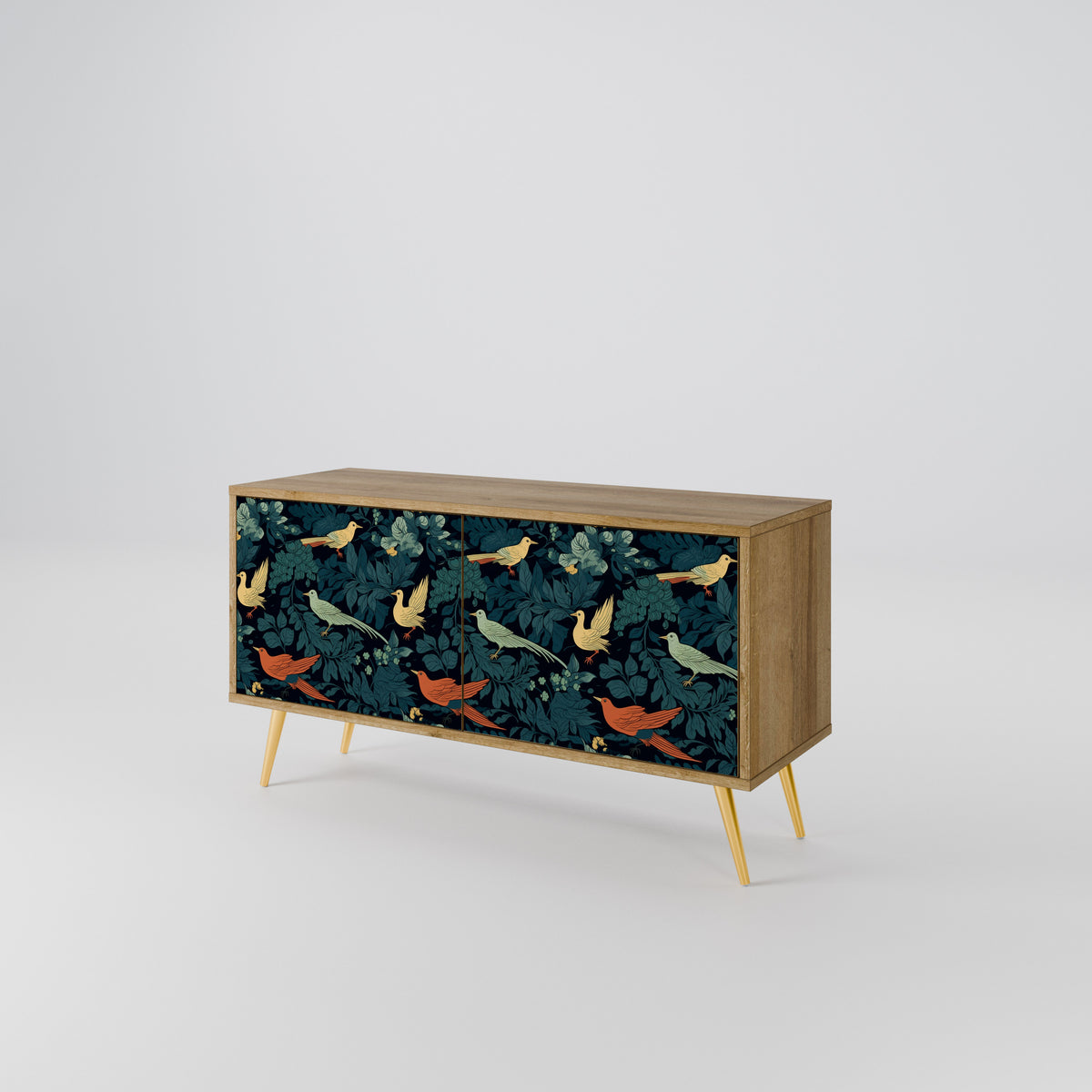 FOWL ORNAMENT Mueble de TV Compacto de 2 puertas