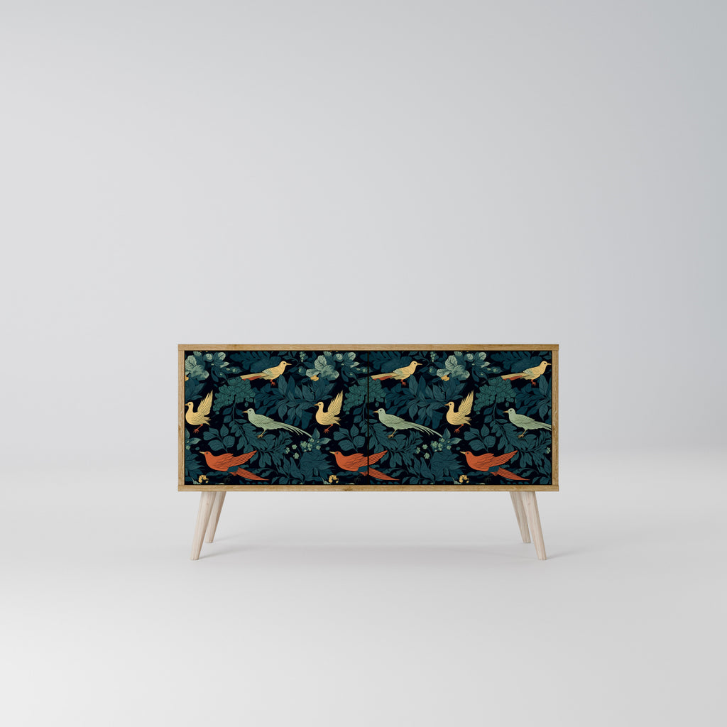 FOWL ORNAMENT Mueble de TV Compacto de 2 puertas