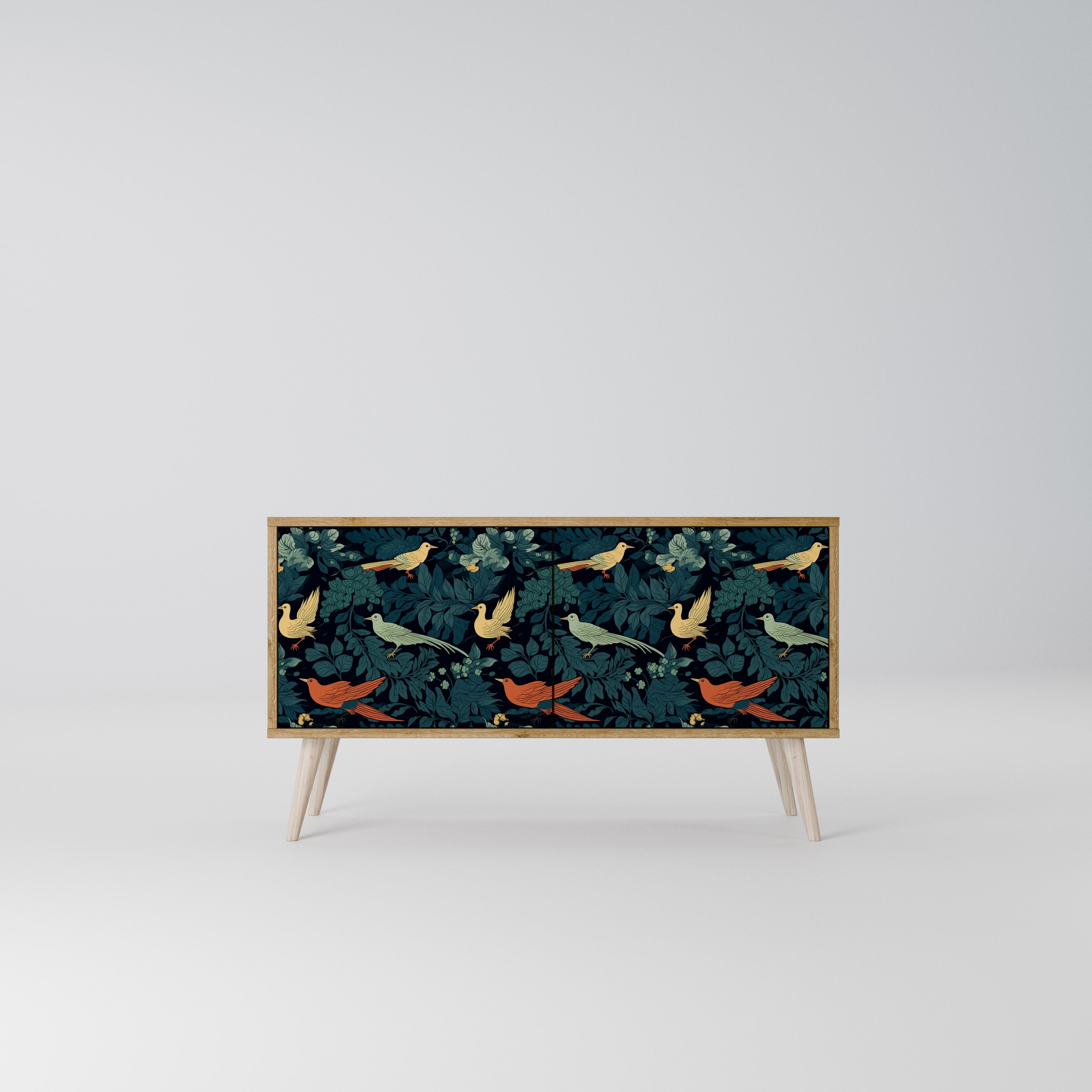 FOWL ORNAMENT Mueble de TV Compacto de 2 puertas