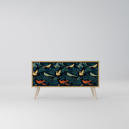 FOWL ORNAMENT Mueble de TV Compacto de 2 puertas