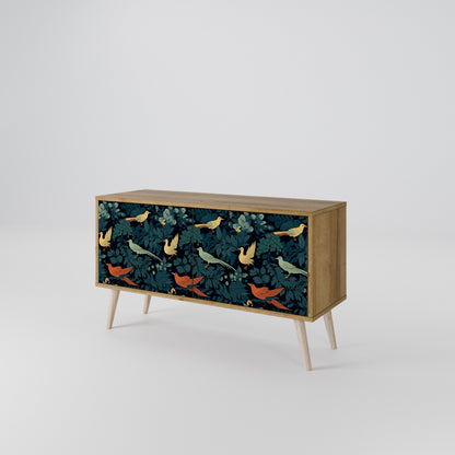 FOWL ORNAMENT Mueble de TV Compacto de 2 puertas