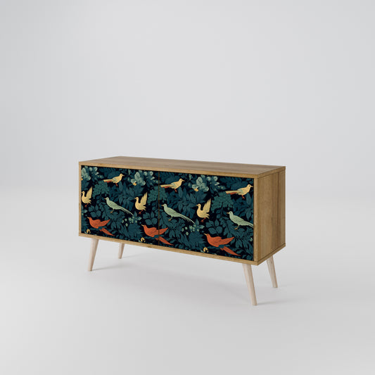 FOWL ORNAMENT Mueble de TV Compacto de 2 puertas