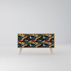 FOWLY DAZE Mueble de TV Compacto de 2 puertas