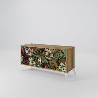 BOTANICAL EMERGENCE Mueble de TV Compacto de 2 puertas