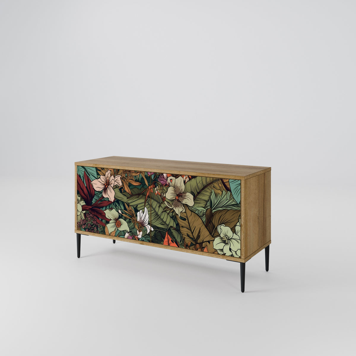 BOTANICAL EMERGENCE Mueble de TV Compacto de 2 puertas