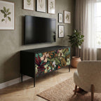 BOTANICAL EMERGENCE Mueble de TV Compacto de 2 puertas