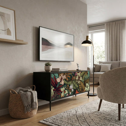 BOTANICAL EMERGENCE Mueble de TV Compacto de 2 puertas
