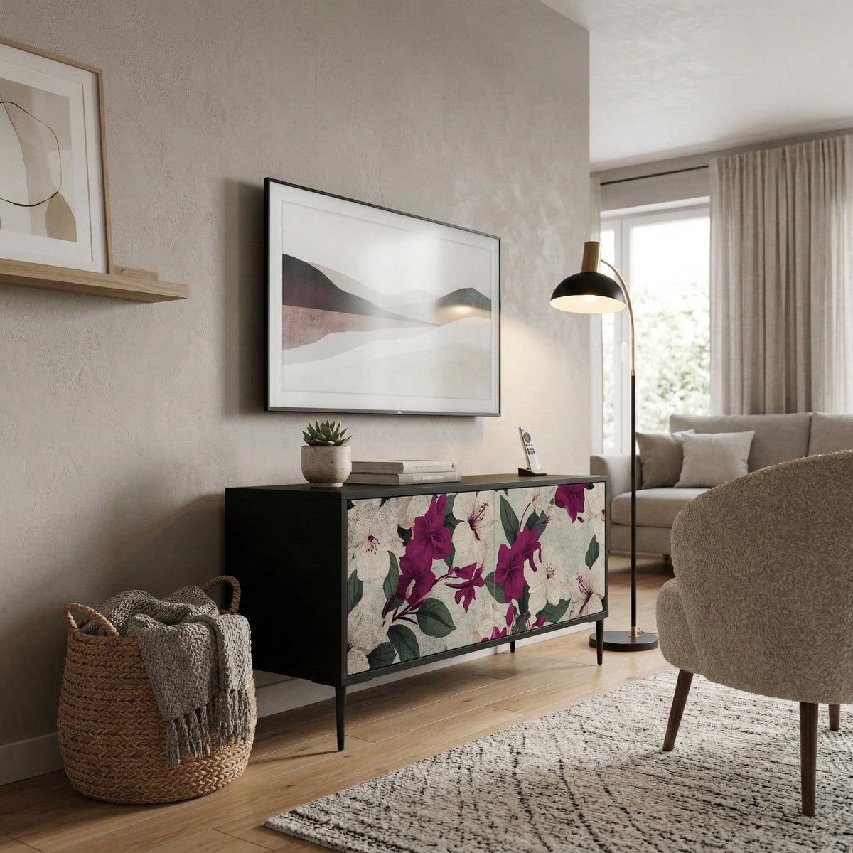 FLOWERET DREAM Mueble de TV Compacto de 2 puertas