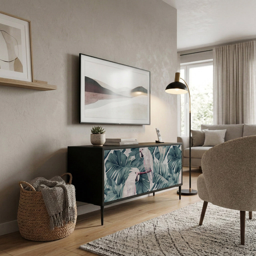 POPINJAY LOOK Mueble de TV Compacto de 2 puertas