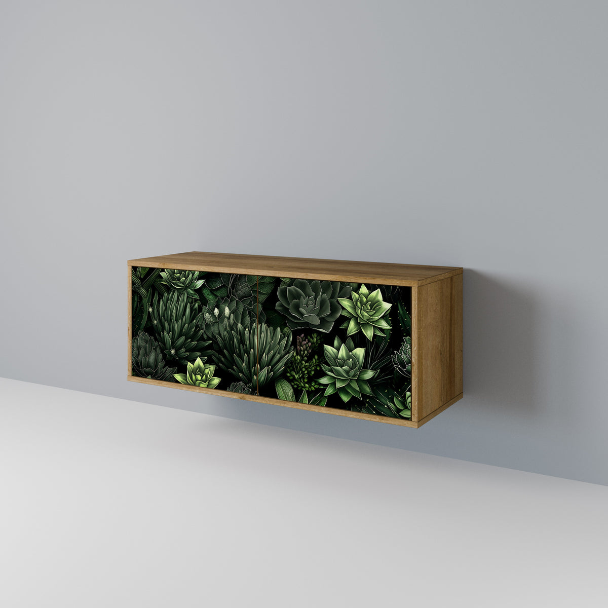 SUCCULENT JUNGLE Mueble de TV Compacto de 2 puertas