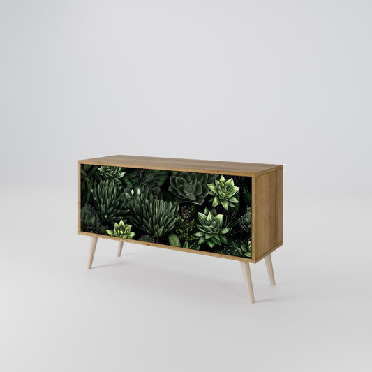 SUCCULENT JUNGLE Mueble de TV Compacto de 2 puertas