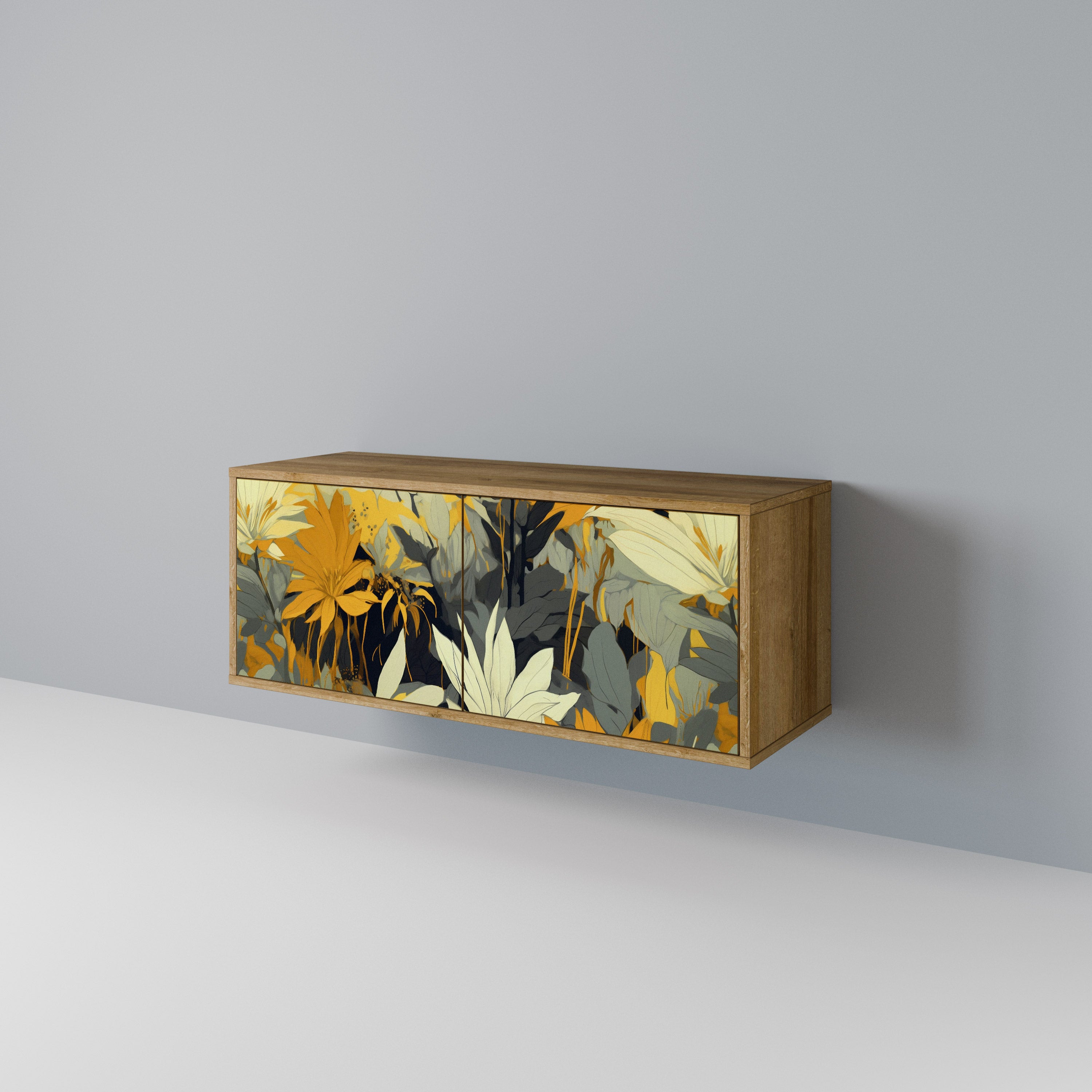 SUNKISSED LILY Mueble de TV Compacto de 2 puertas