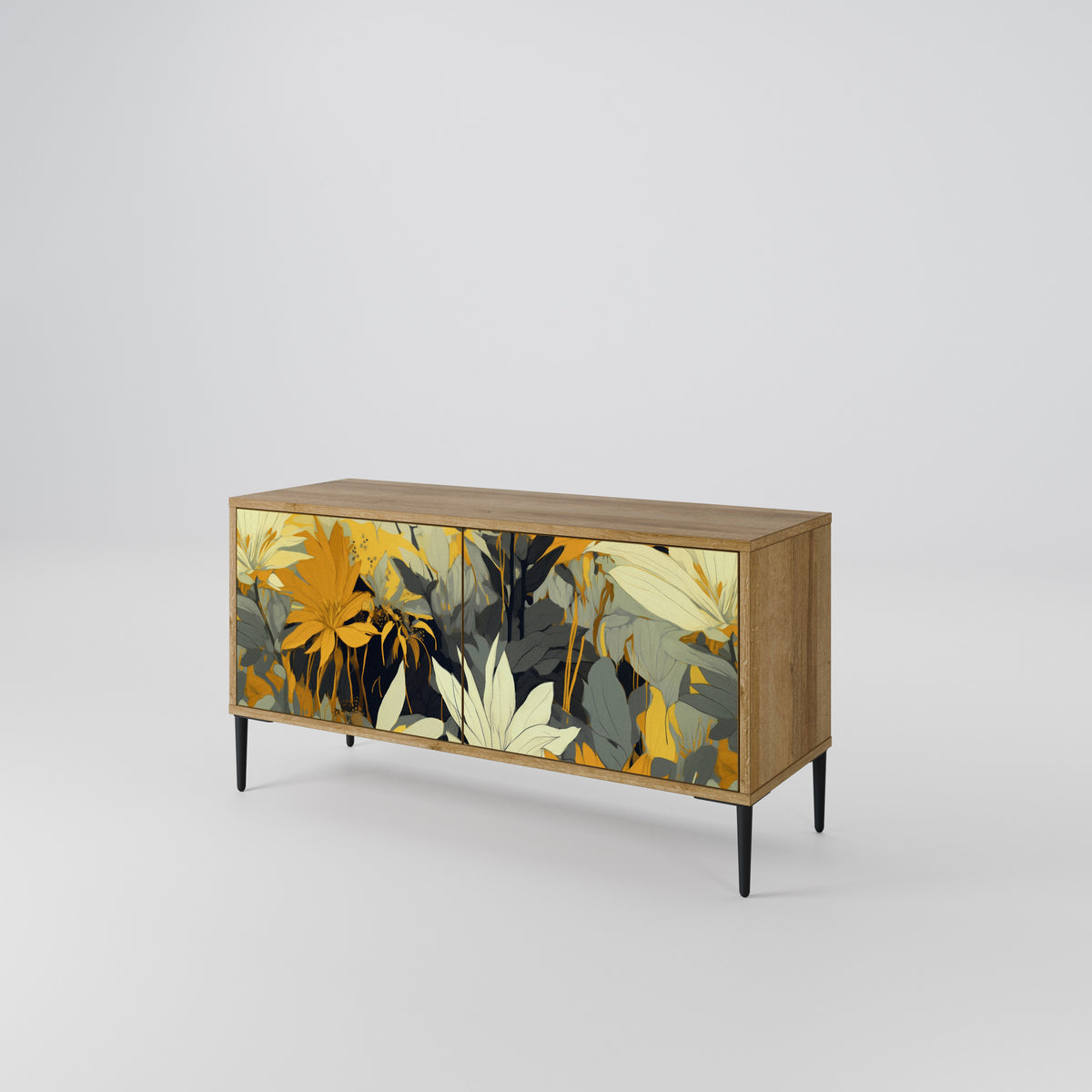 SUNKISSED LILY Mueble de TV Compacto de 2 puertas