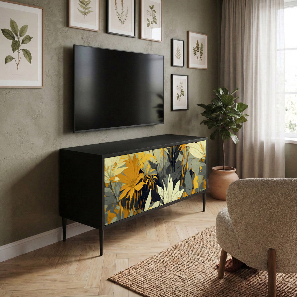SUNKISSED LILY Mueble de TV Compacto de 2 puertas
