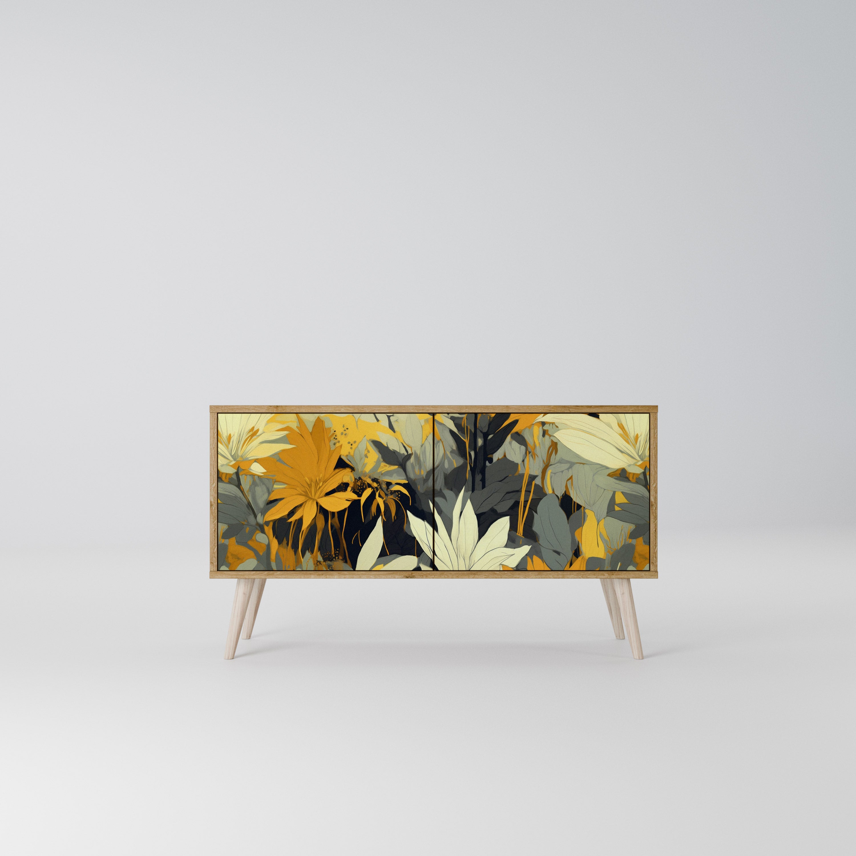 SUNKISSED LILY Mueble de TV Compacto de 2 puertas
