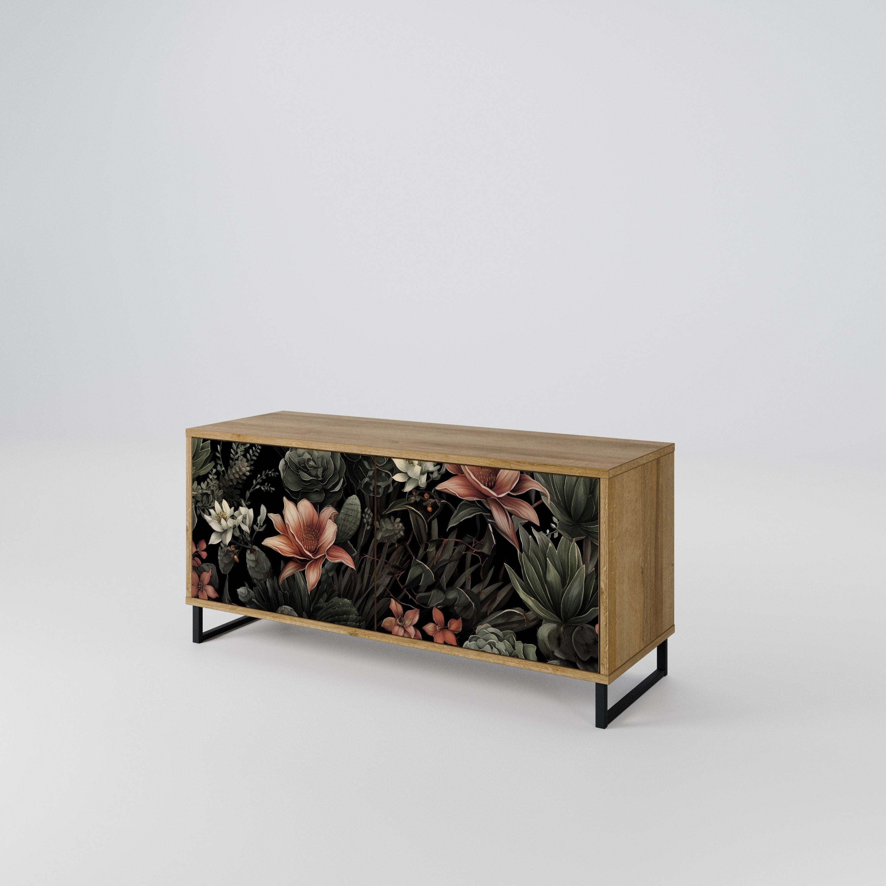 SECRET VERDURE Mueble de TV Compacto de 2 puertas