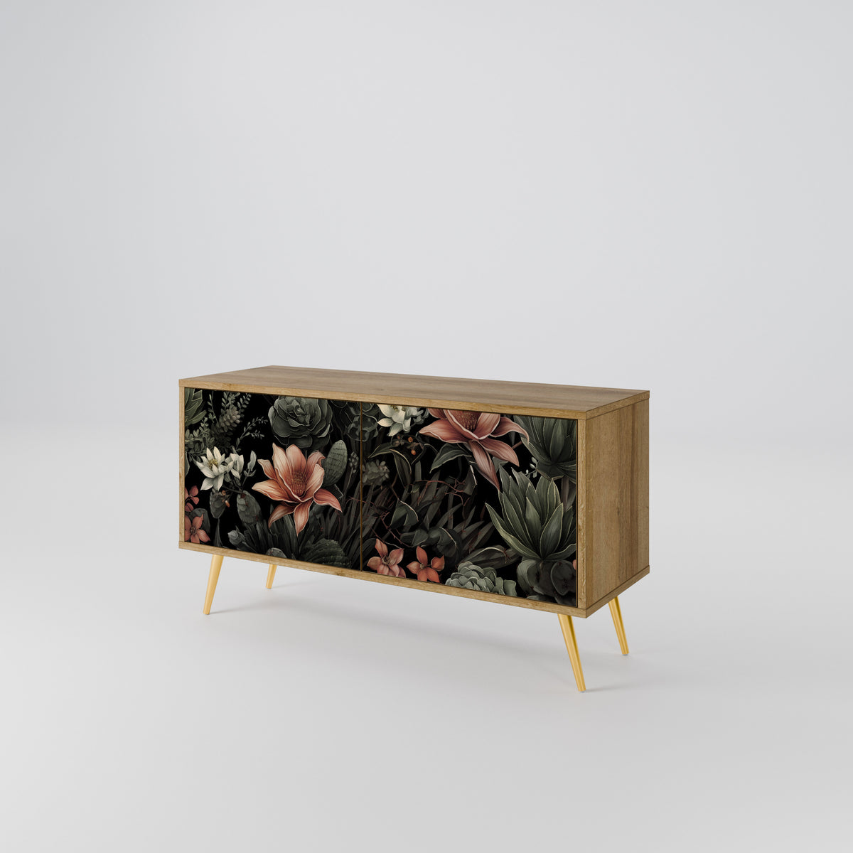SECRET VERDURE Mueble de TV Compacto de 2 puertas